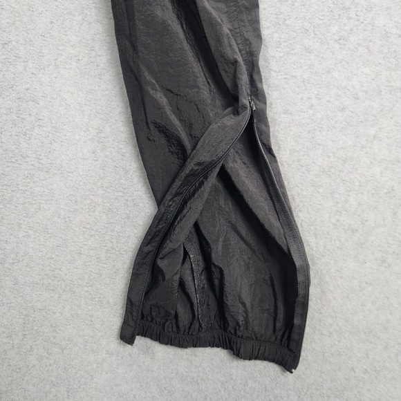 Vintage Nike Track Pants Youth Medium (8/10) Black Zipper Ankle Loose Y2K - Picture 6 of 11